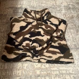 Womens wild fable fuzzy camo cover up